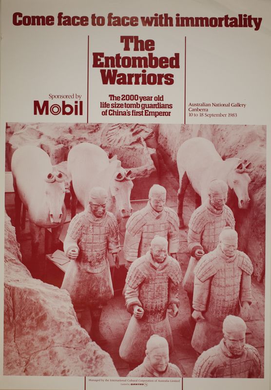 Photograph of poster on Terracotta warrior exhibition
