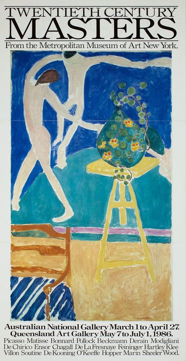 Poster for Twentieth Century Masters from the Metropolitan Museum of Art New York