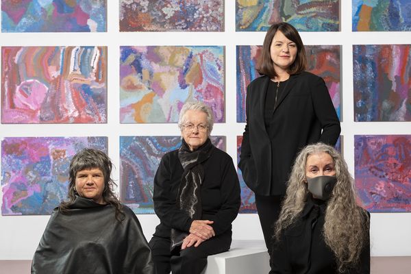 Group photo of Karla Dickens, Vivienne Binns, Fiona Lowry and eX de Medici