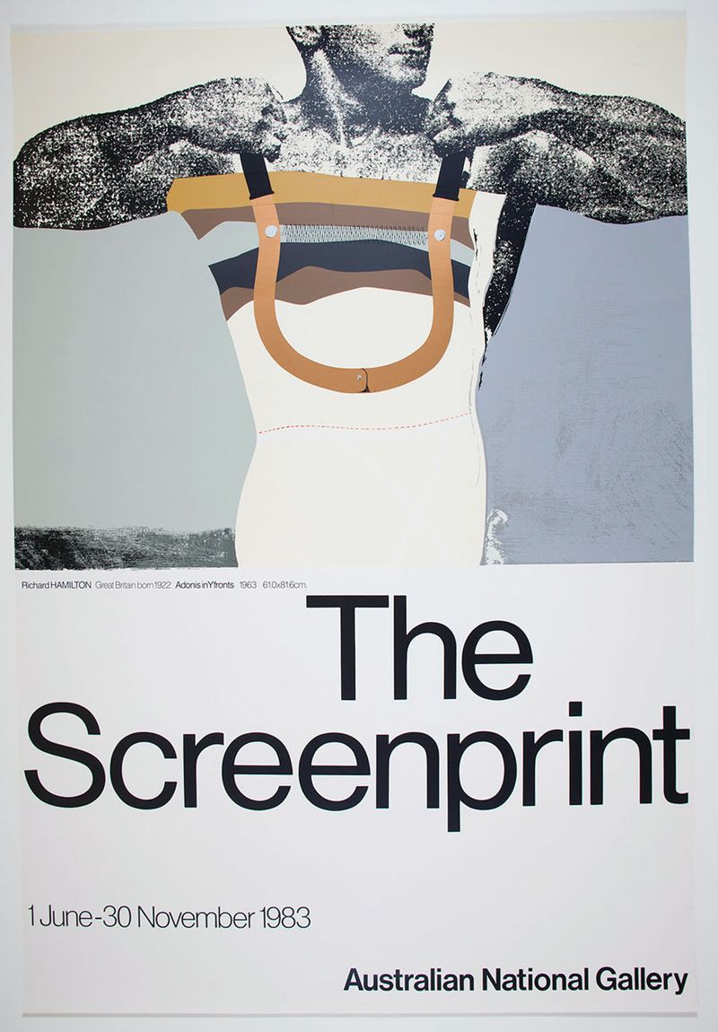 A poster for The Screenprint exhibtion